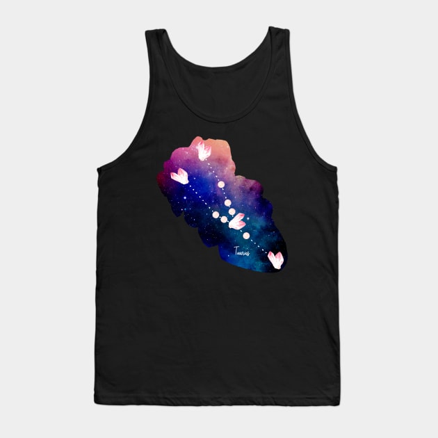 Star Signs and Birth Stones - Taurus in Rose Quartz Tank Top by AnnieBCreative